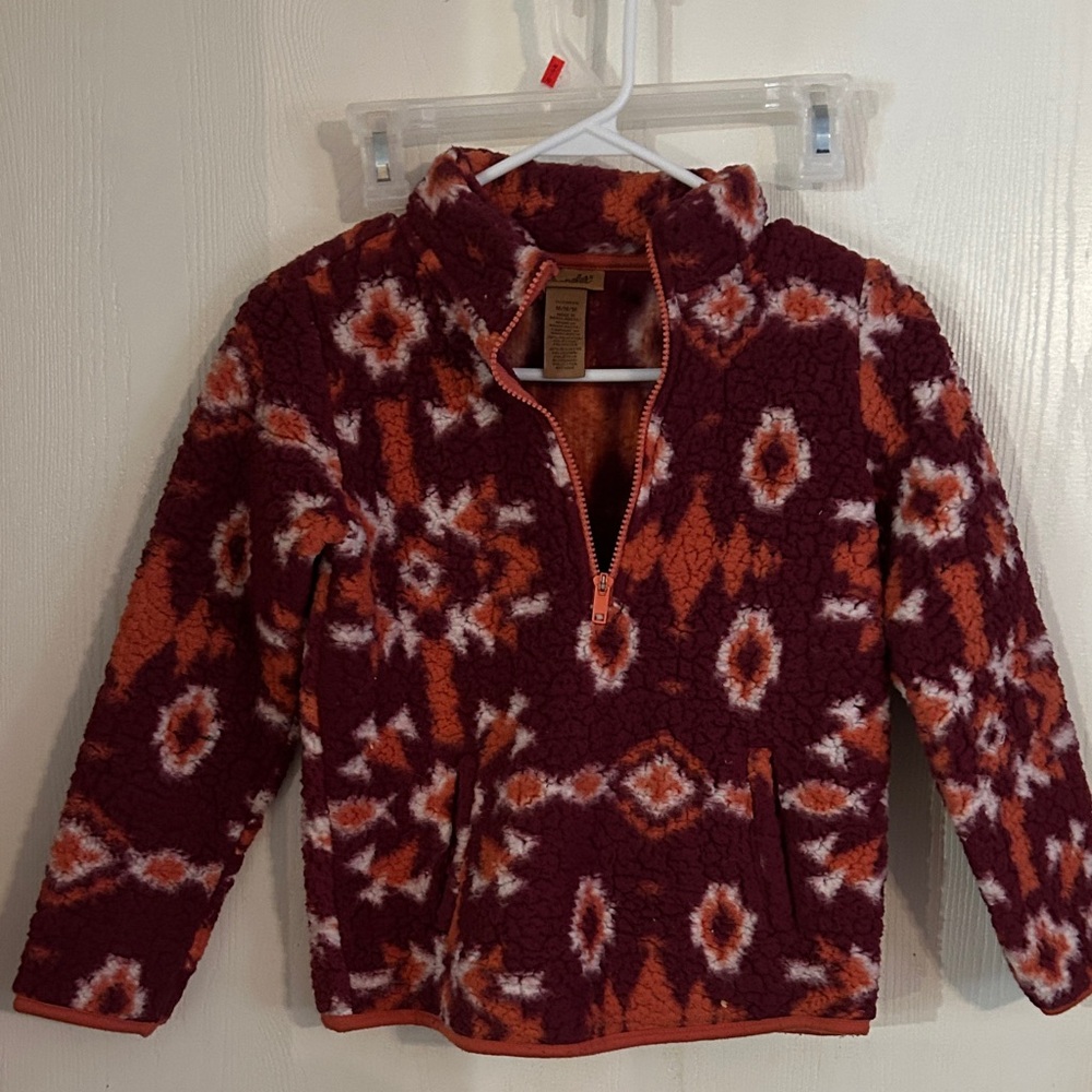 Wrangler Kids' Maroon and Pink Fleece Jacket